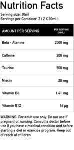 p-5-shot-60ml-psychopath Nutrition Facts