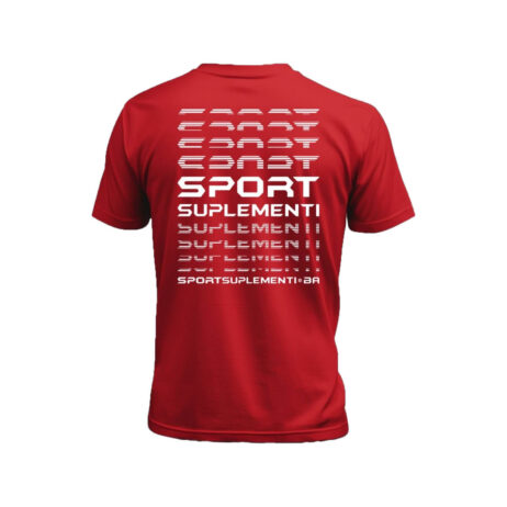 Majica Sport suplementi premium kvalitet CRVENA BACK