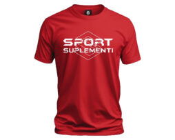 Majica Sport suplementi premium kvalitet CRVENA FRONT